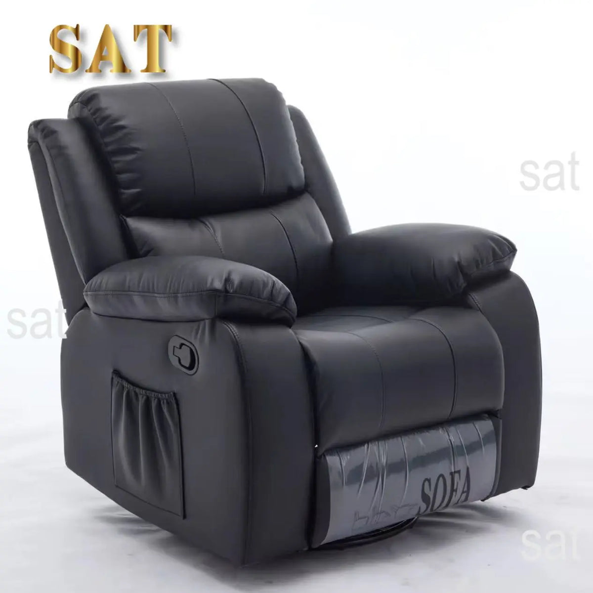 #@Modern Multifunction Electric Leather Recliner Sofa Recliner Sofa With Adjustable Backrest Swirling Single Sofa Chair