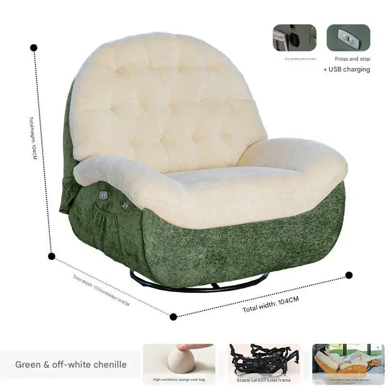 Designer Relax Massage Living Room Chairs Balcony Reading Swivel Comfortable Massage Ergonomic Fauteuil Lounge Suite Furniture
