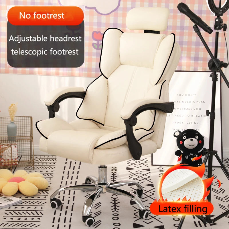 Mobile Ergonomic Office Chair Recliner Computer Bedroom Accent Office Chair Gameing Study Sillas De Oficina Office Furniture