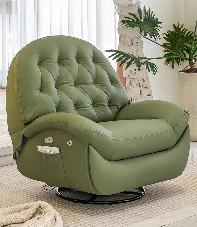 !@Modern Single Lazy Rocker Recliner Chair for Home Dining Bedroom Hotel Manual Adjustment Multifunction Living Room Furniture