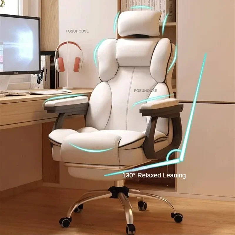 Ergonomic Office Chair Lifting Rotating Armchair Home Game Computer Chair European Backrest Comfort Seating