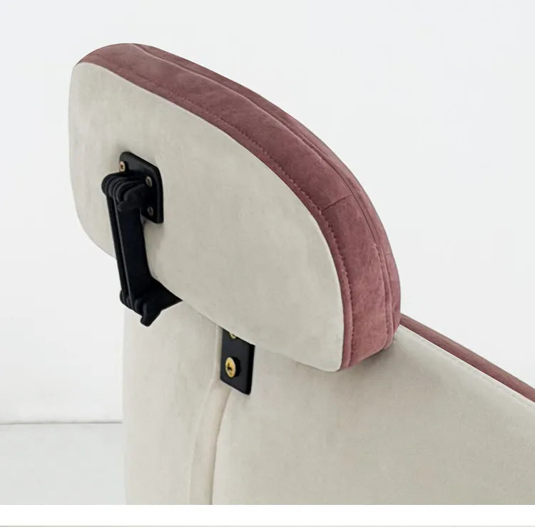 Beige Designer Sleeping Lounge Chair — Salon & Bedroom Recliner Modern