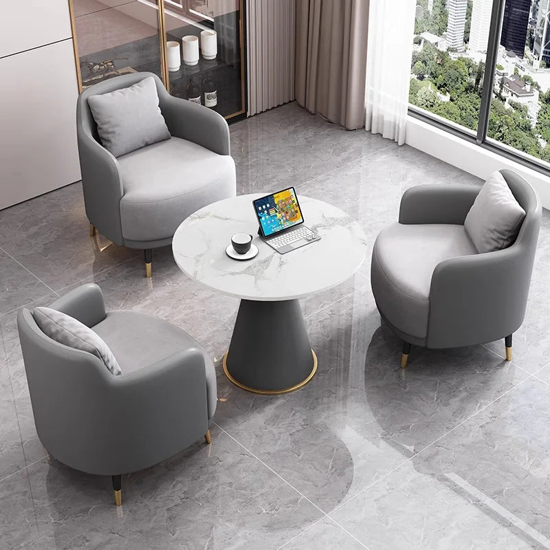 Business reception sofa, light luxury modern minimalist design, suitable for reception, sales office, office, balcony, leisure a