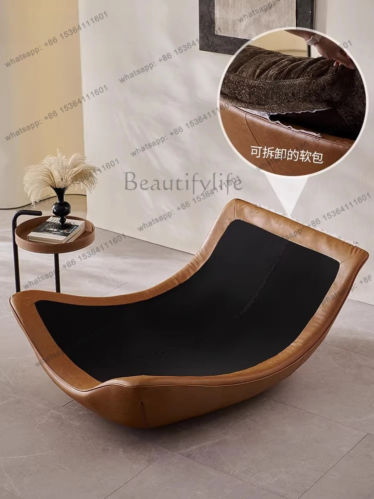 Nordic creative modern minimalist living room leisure chair sofa lazy sofa bedroom senior chair
