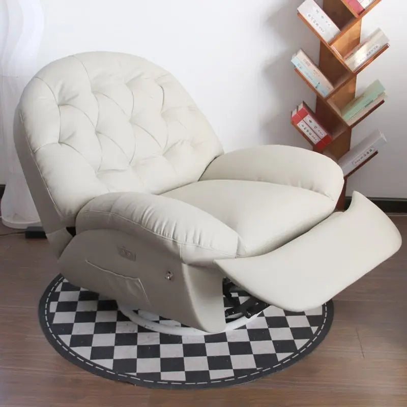 Electric Eggshell Lounge Chair Single Sofa for Living Room Bedroom Small Apartment Multi Functional Lazy Cinema Seat