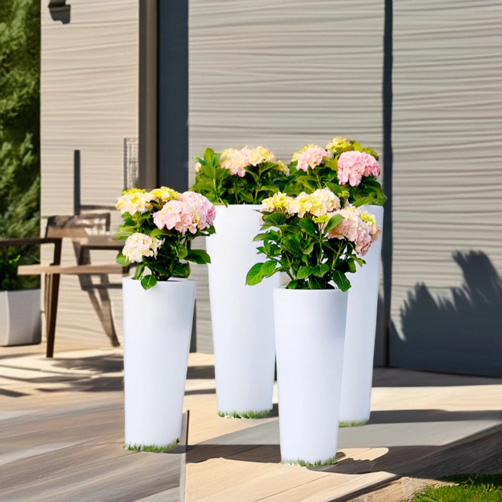 Outdoor waterproof luminous flower pot, household remote control luminous