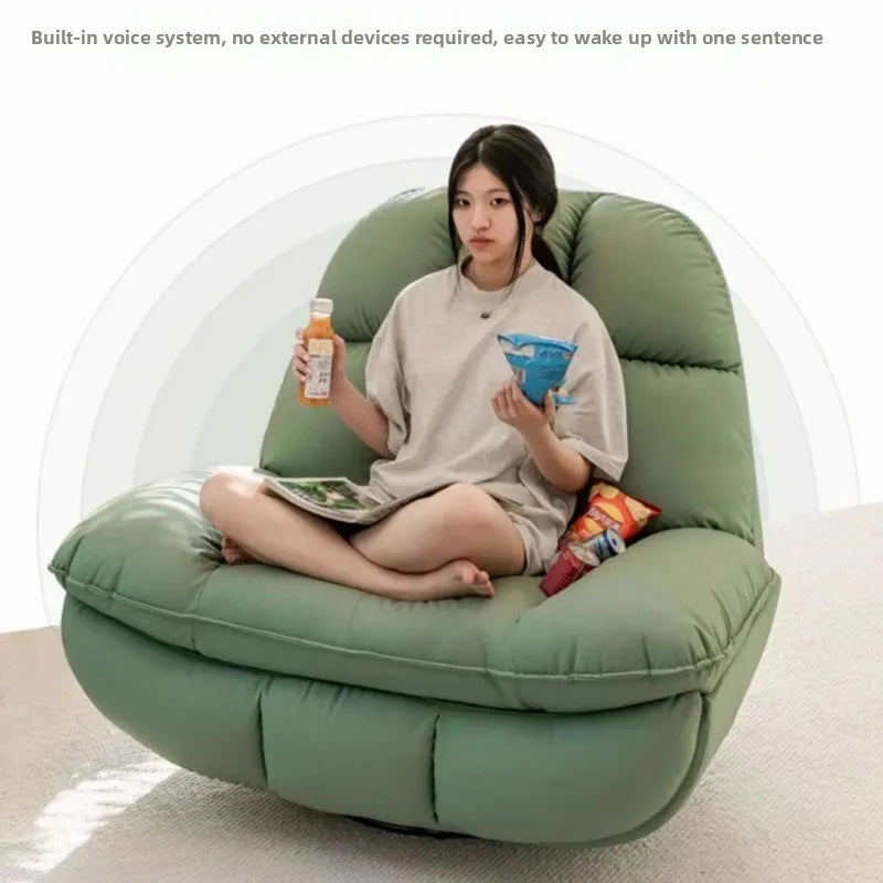 Smart Electric Lazy Sofa Recliner Single Leisure Chair with Sleep Function for Modern Living Room Lounge  Leather Sectional Sofa