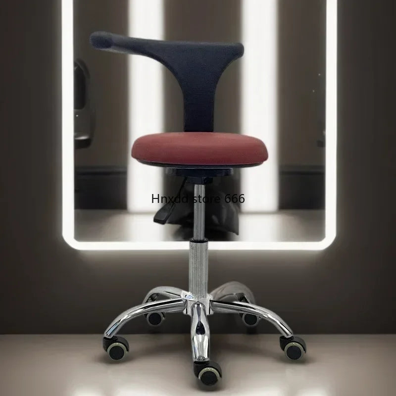 Beautician Stool Chair Makeup Furniture Dressing Table Master Wheels Hocker Bar Beauty Hairdresser Sillones Peluqueria Wheel Spa