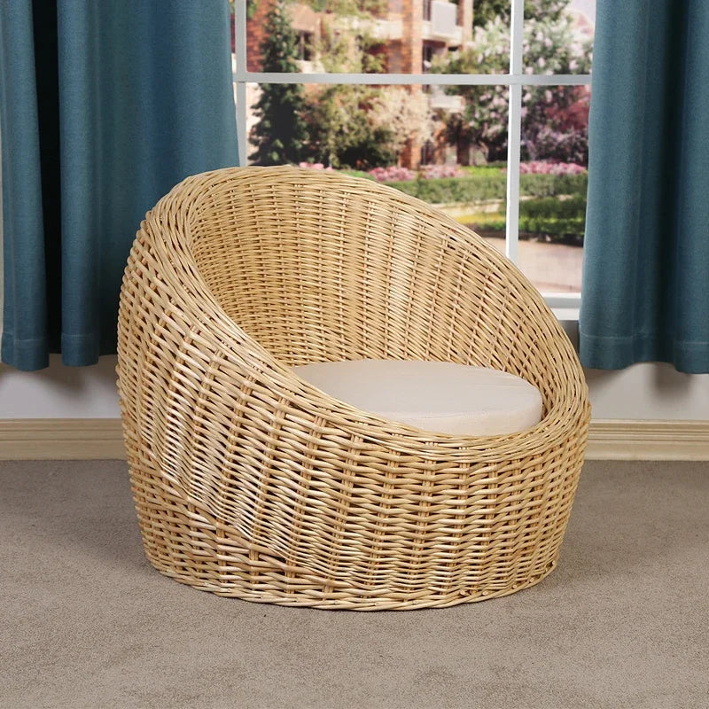 Modern Rattan Lazy Garden Sofa Chair Set Outdoor Patio Balcony Terrace Furniture Wicker Tatami Leisure Coffee Table Indoor