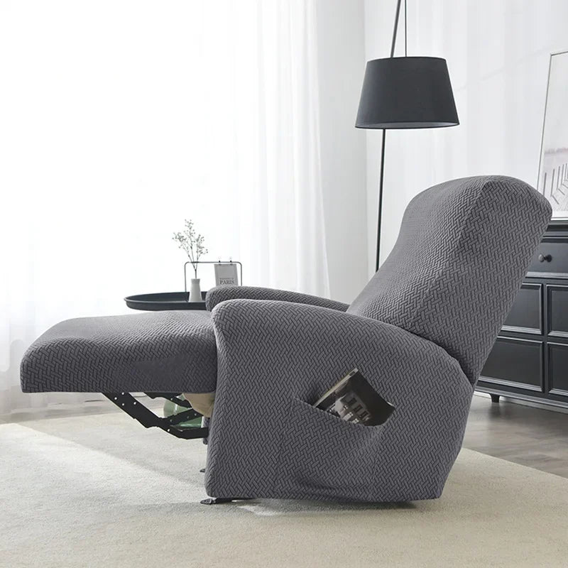 Jacquard Stretch Recliner Sofa Covers Elastic Split Armchair Chair Cover Non-Slip Chairs Slipcovers for Living Room