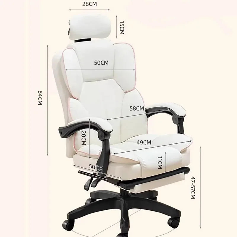 Modern Leather gaming chairs Folding Rolling Relax Gamer Chair Adult Nordic Folding Bed For Sleeping Furniture Entrance Hall