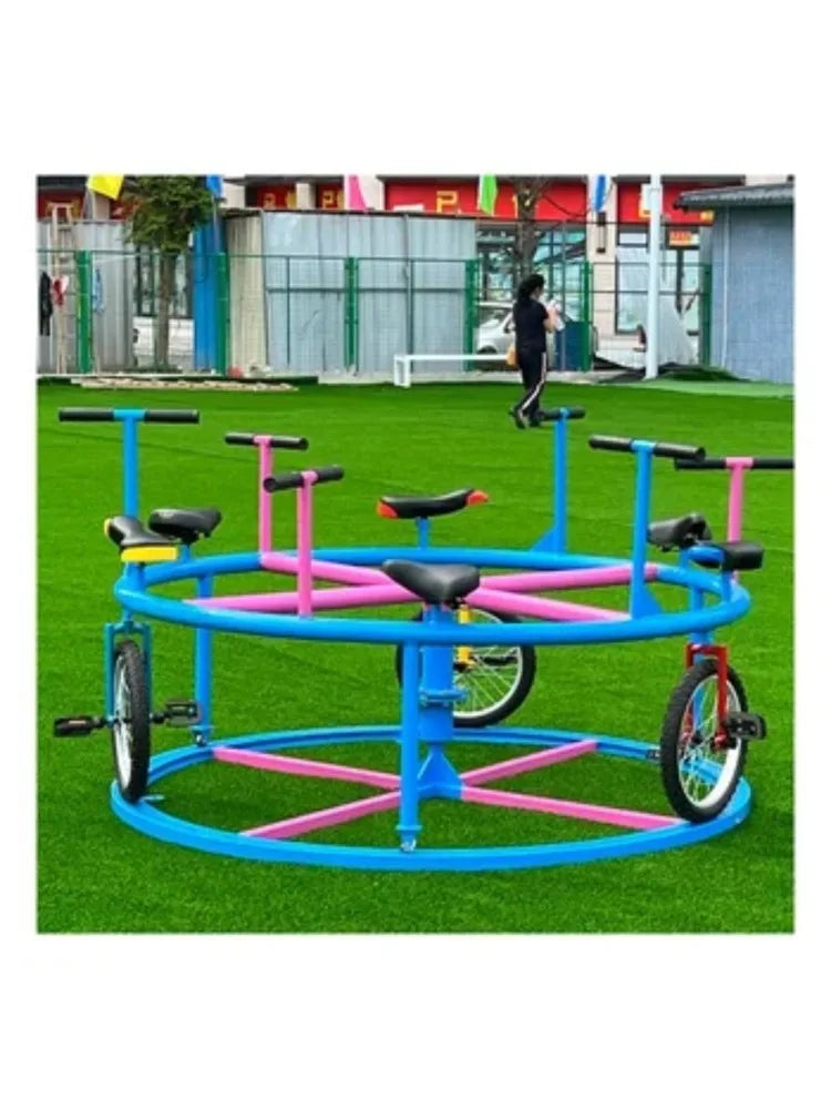 Kindergarten multi-person tricycle 8-seat low-cost children's toy car for sale