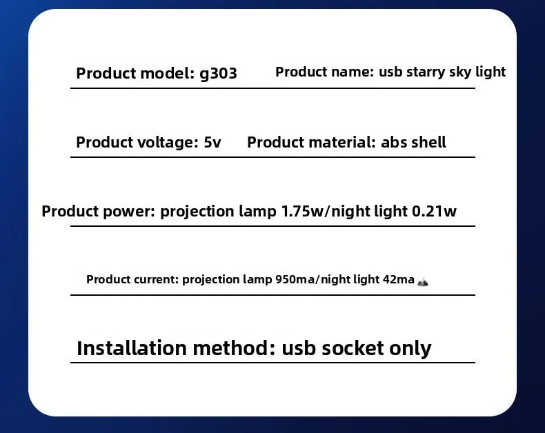 USB Star Projector Night Light Romantic Nebula Atmosphere Lamp for Car Interior Home Bedroom Decor USB Charging