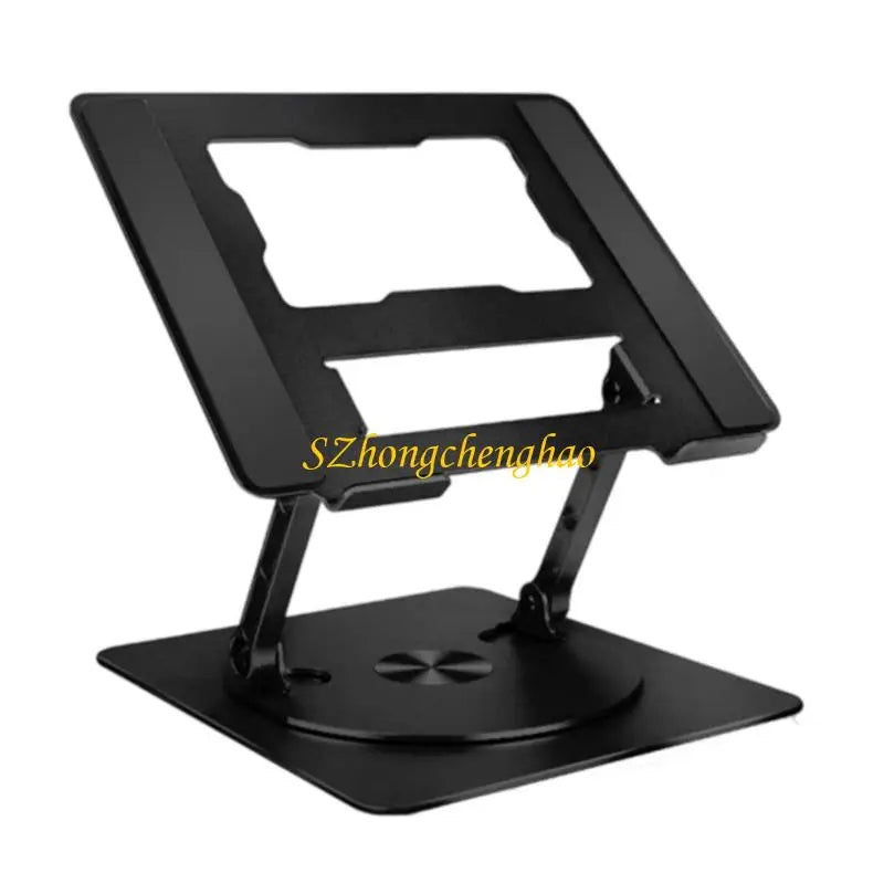 Adjustable Computer Stand Foldable Laptop Bracket for Desk Aluminum Computer Stand with 360 Degree Rotating Base 601D