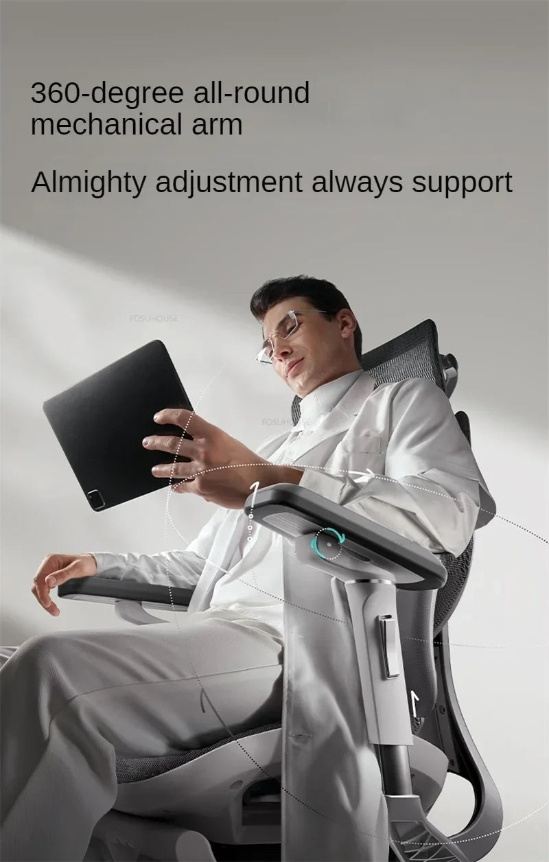 European Ergonomic Office Chairs Home Computer Chair Gaming Chair Nordic Office Furniture with Backrest Waist Protector Armchair