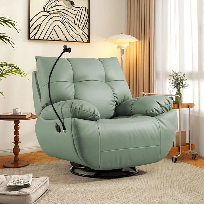 Modern Luxury  Living Room Swivel Electric Chairs Lounge Arm Rocking Sofa Single Reclinertufted Lazy Adults Furniture Designer