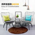 Rattan Chair Three Piece Set Balcony Table Modern Outdoor Furniture Combination Armrest Single Rattan Sofa Outdoor Chairs