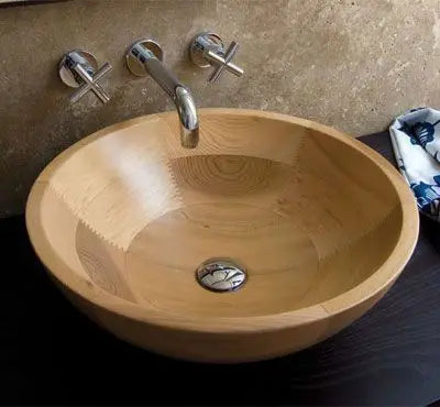 Solid wood washbasin handmade washbasin eco-friendly sink handmade wooden basin