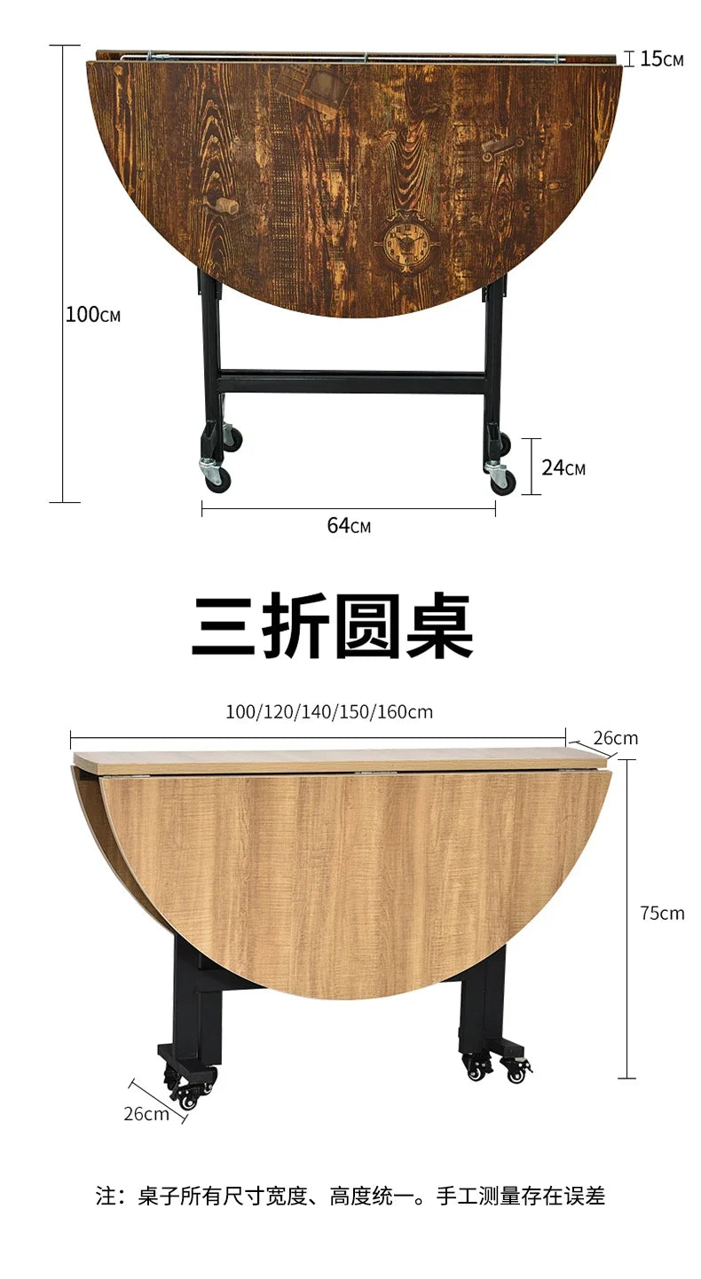 Light Luxury Solid Wood Dining Tables Nordic Dining Room Furniture Folding Kitchen Table Designer Household Pulley Dining Table