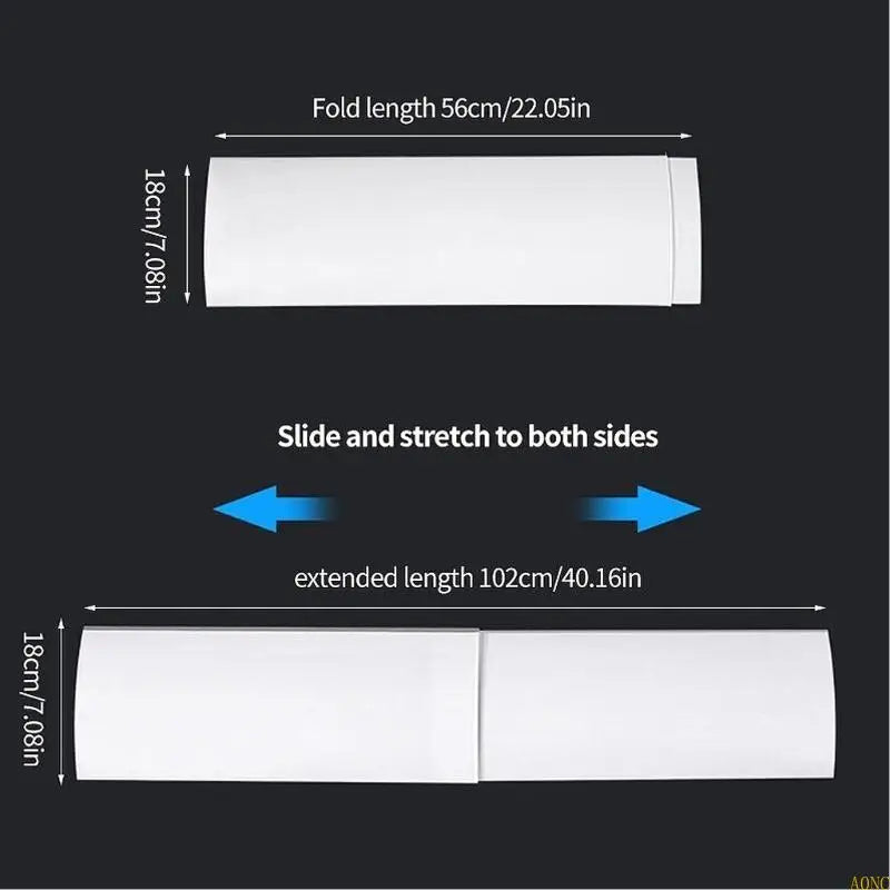 A0NC Adjustable Air Conditioning Wind Deflector Baffle Dust Cover Anti Direct Blowing