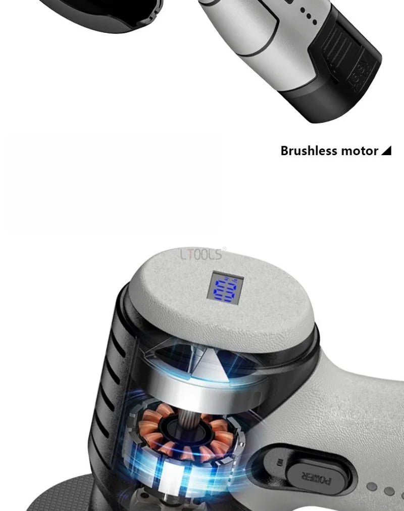 16.8V Mini Brushless Angle Grinder Digital Lithium Ion Portable Polishing Machine Cutting Polishing Handheld Electric Tools 1 Pc