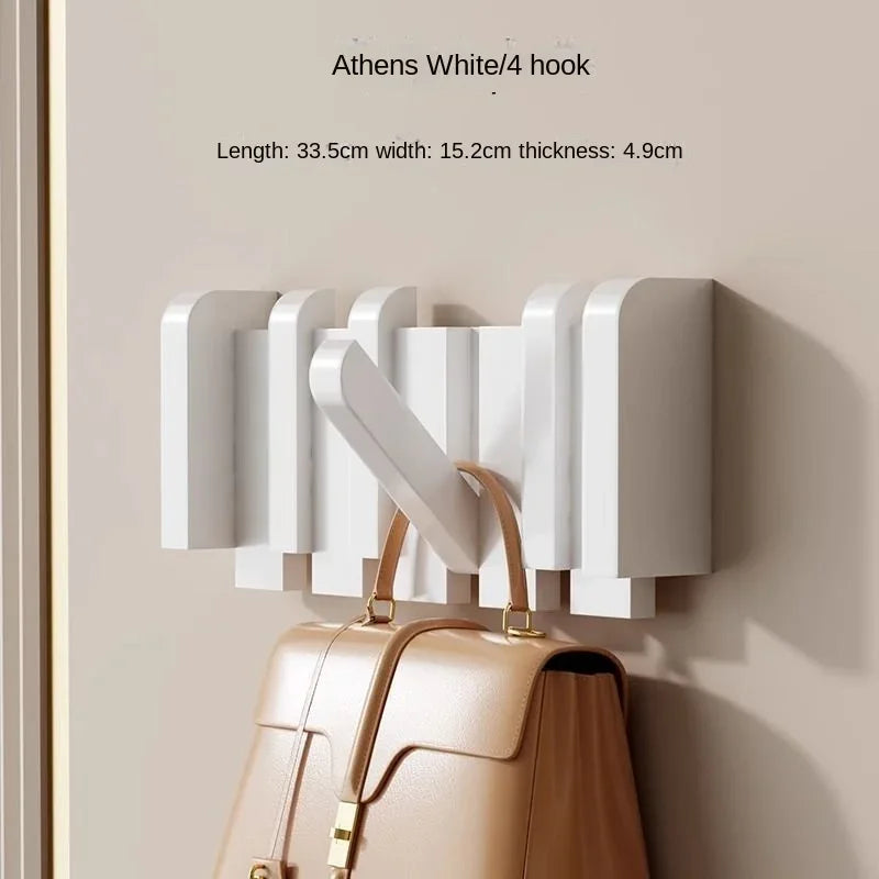Wall Coat Rack Simple Piano Key Design Solid Wood Coat Stand Living Room Wall Hanging Clothes Hat Hook Storage Clothes Racks