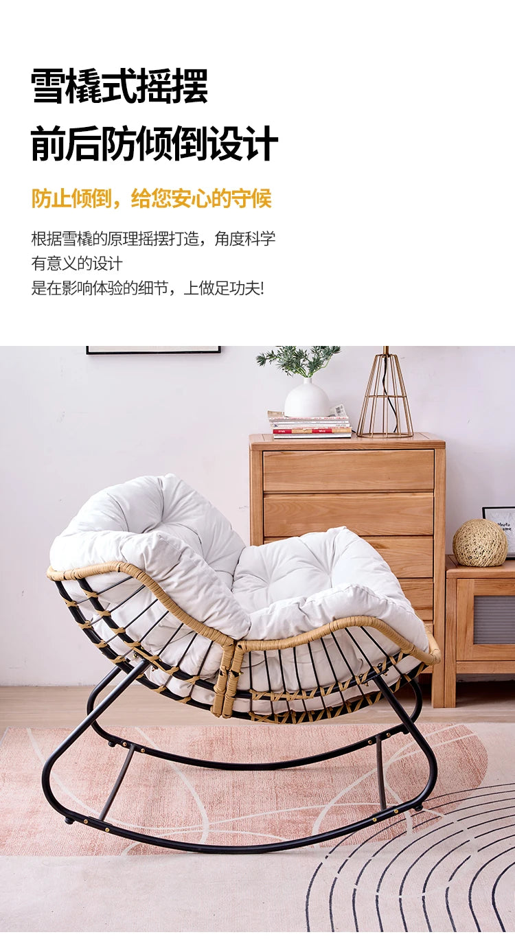 Luxury Leisure Lounge Chair for Home Decor, Modern Outdoor Furniture, Comfortable Seating, Living Room, Balcony, Home Decor