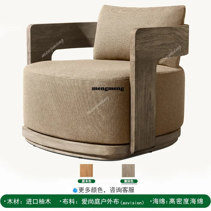 New arrive High-End Teak Solid Outdoor Furniture Direct Sales From Manufacturer For Garden Sofa Courtyard Park Hotel Leisure Vil