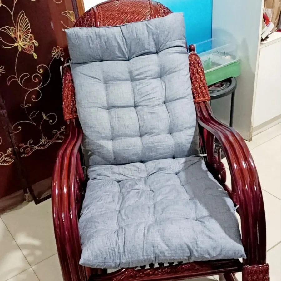 Leisure Lazy Rocking Chair Pastoral Rattan Natural Rattan Homestay Rocking Chair