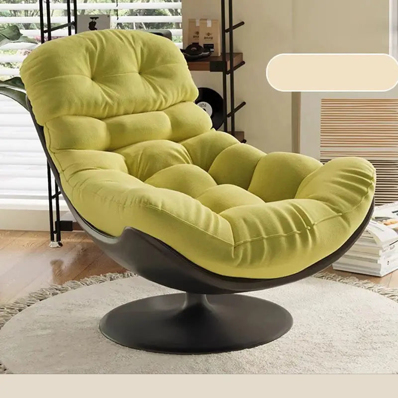 Portable Rocking Chairs 360 Swivel Velvet Metal Luxury Nordic Modern Leather Accent Leisure Set