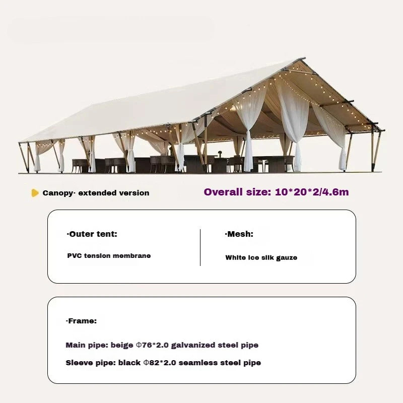 Luxury Wedding Event Tent Outdoor Marquee Aluminum Frame Party Banquet Exhibition Gardens Custom Commercial Pavilion Shelter OEM