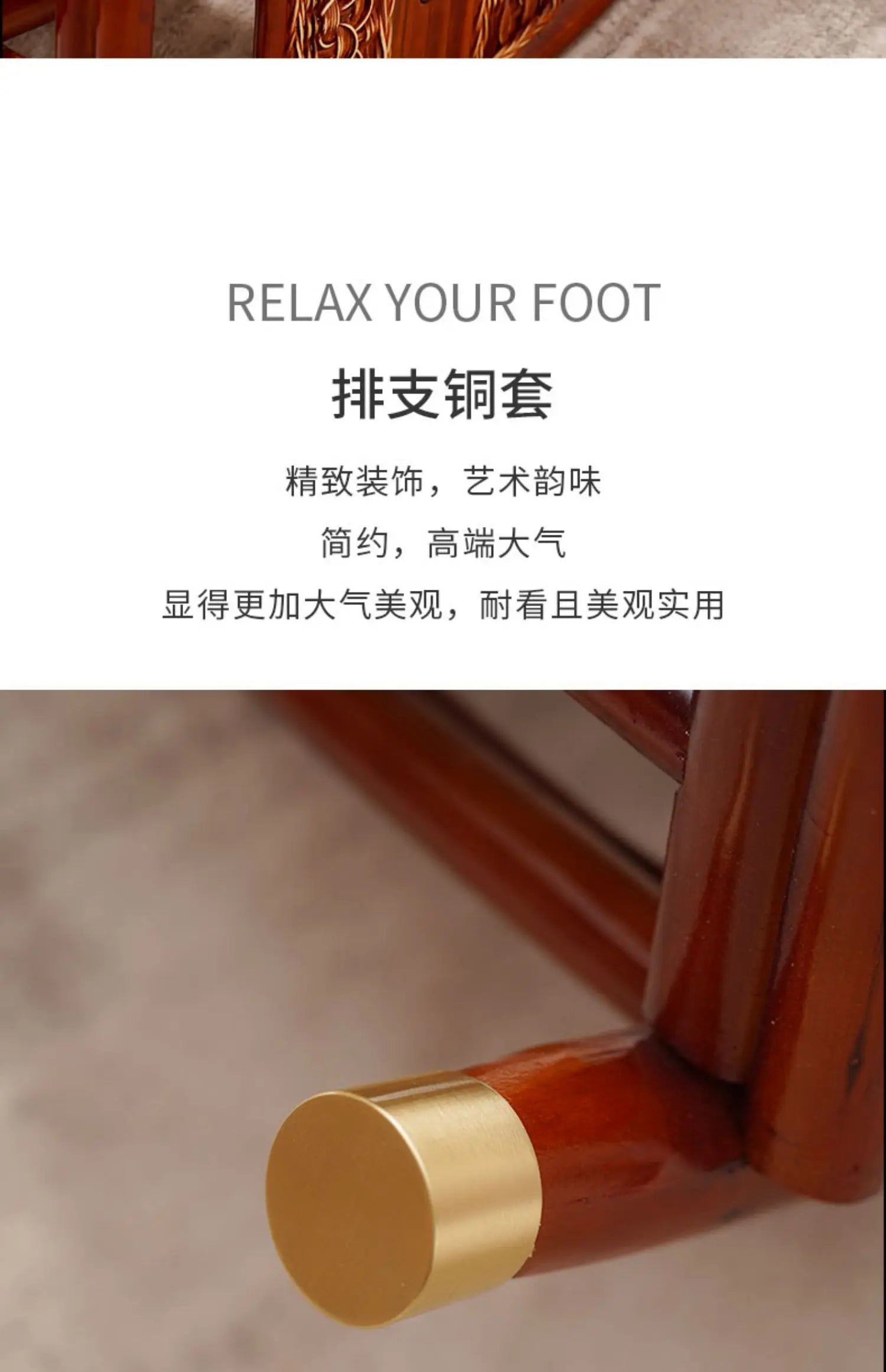 natural true rattan rocking chair recliner sofa single balcony home leisure retro cushion living room