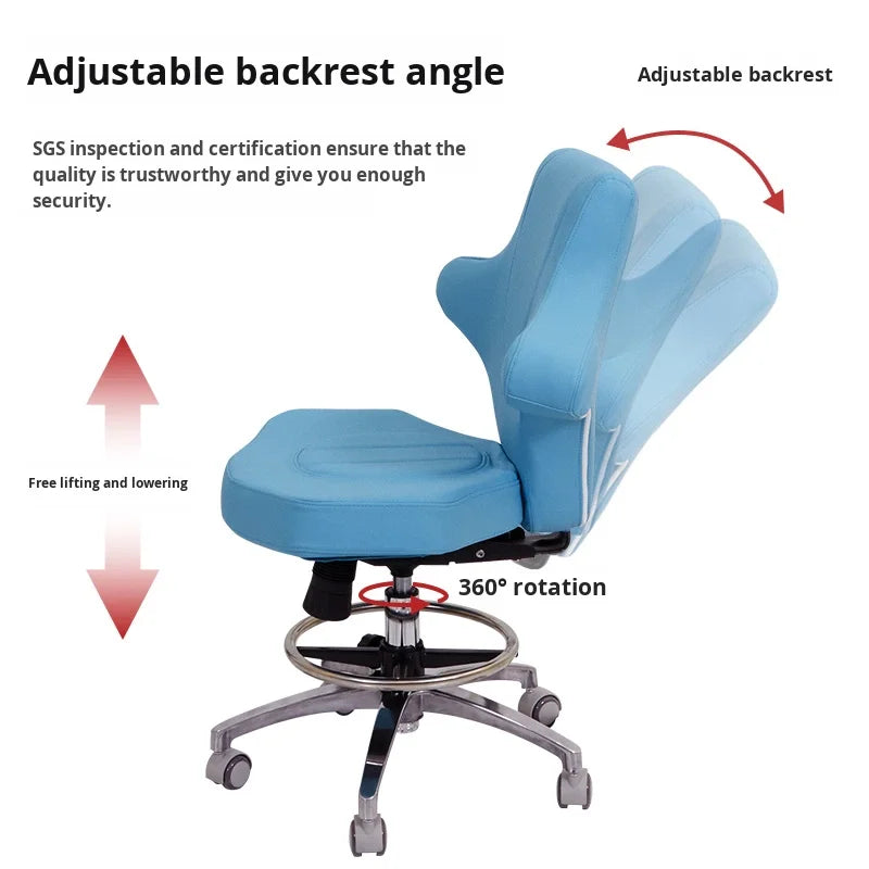 * Hospital Modern Ultrasound Examination Dental Chair Multi-function Rotation Lifting PU Leather Medical Use
