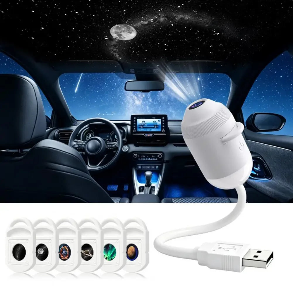 USB Starry Sky Projector Lamp 2 in 1 Night Light with Touch Control Adjustable Brightness Clear HD Image for Bedroom Decor Gift