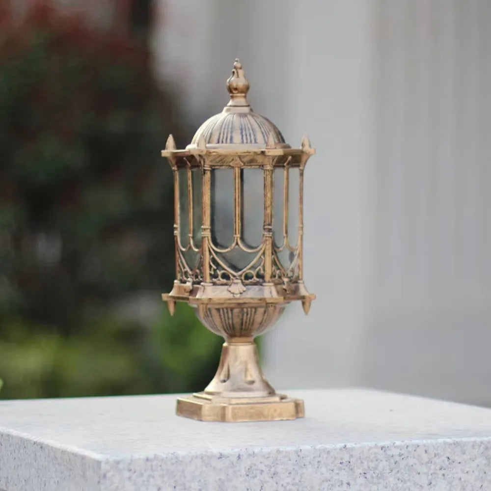 High Quality Antique Vertical Solar Garden Light Aluminum Outdoor Light Emitting Diode Solar Garden Pole Light