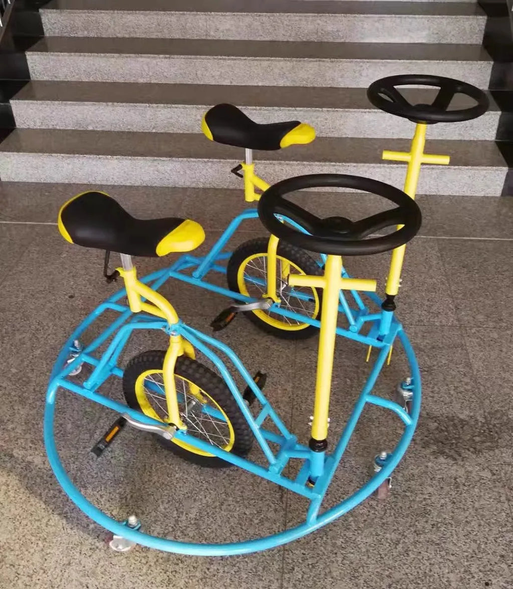 Square spin bike Double spin bike Ice and land dual-purpose spin bike