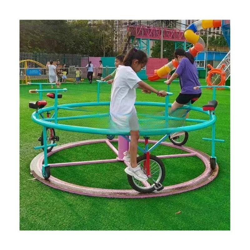 Outdoor amusement game park commercial 360 degree rotating bicycle bicycle game