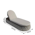 A complete set of outdoor waterproof rattan chair sofas suitable for villa courtyard garden balcony