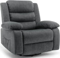 Luxury Reclining Chairs, Spacious Rocking Seats, Massage Heat Function, Full Rotation Nursery Rocker