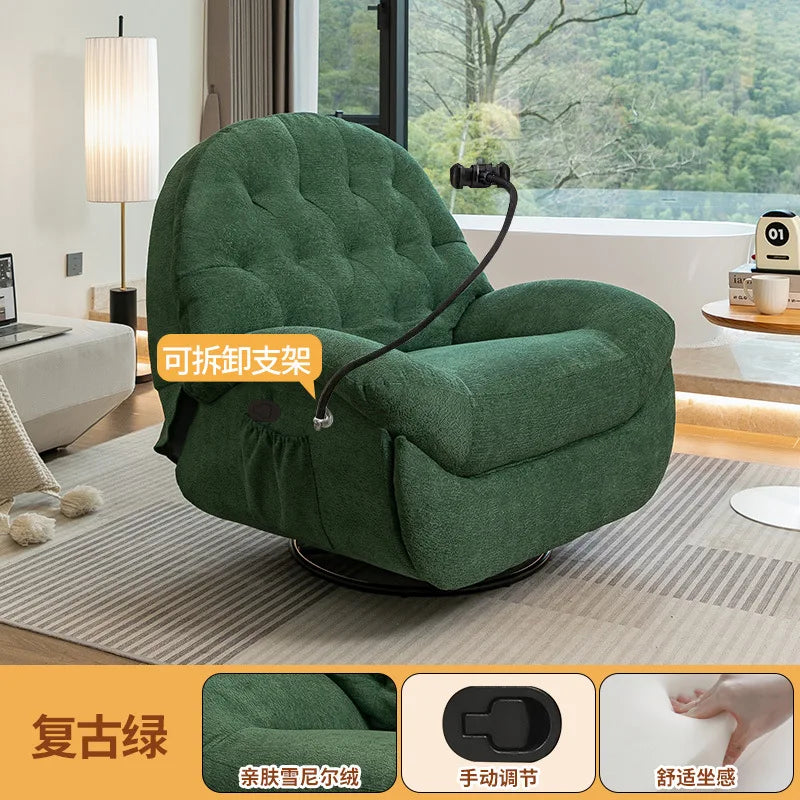 Multifunctional lazy sofa first class  living room sofa chair sleeping recliner electric single Internet celebrity