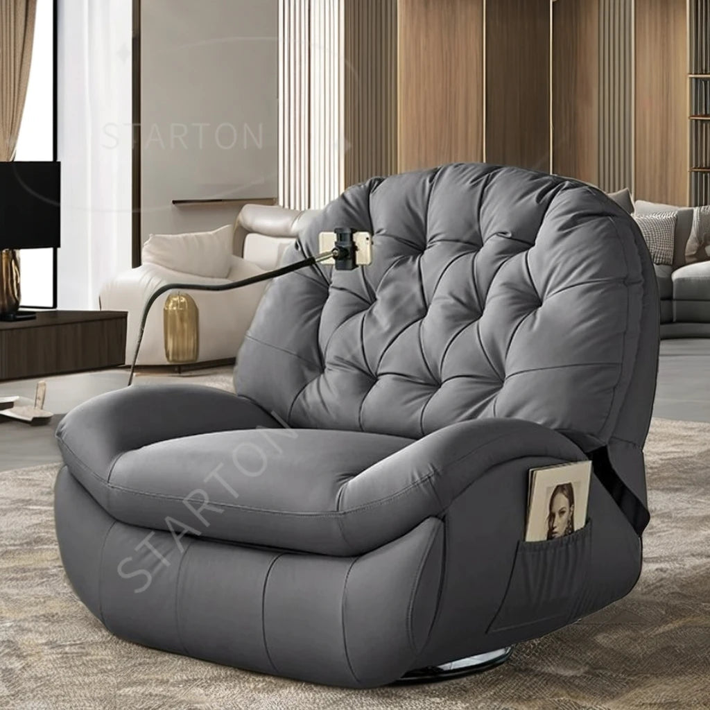 Electric Swing Eggshell Rocking Chair Single Sofa Adult Lying Lazy Living Room Rotating Rocker Reading Relaxing