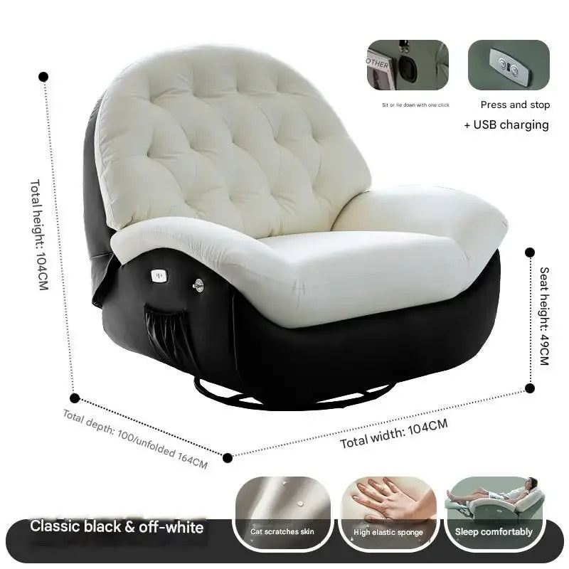 Designer Relax Massage Living Room Chairs Balcony Reading Swivel Comfortable Massage Ergonomic Fauteuil Lounge Suite Furniture