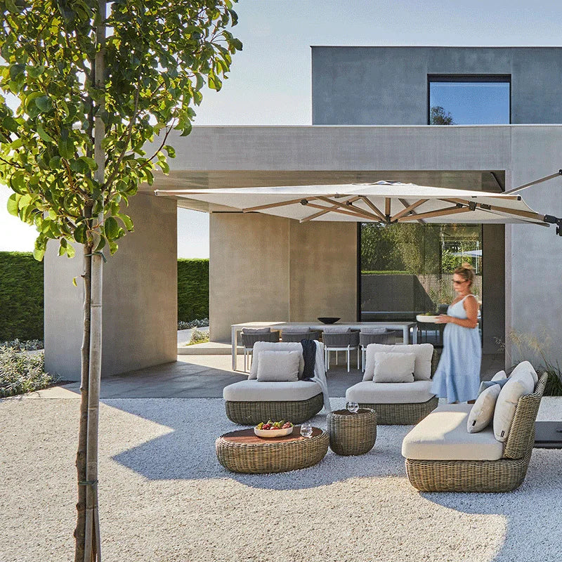 #Outdoor sofa, balcony, courtyard, outdoor sunroom, villa, waterproof and sun protection combination, rattan furniture