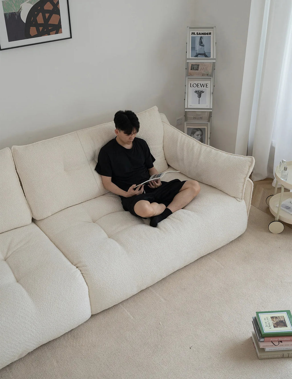 White Individual Living Room Sofas Recliner Sectional Minimalist Living Room Sofas Bedroom Cute Sillon Cama Trendy Furniture