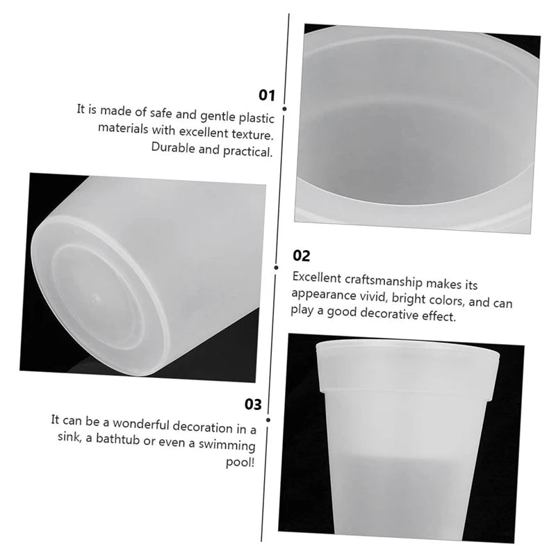 Outdoor Solar LED Flower Pot Light Glowing Planter Pot Light Light Up Plant Pot Artificial Bucket for Flowerpot Light Vase Decor