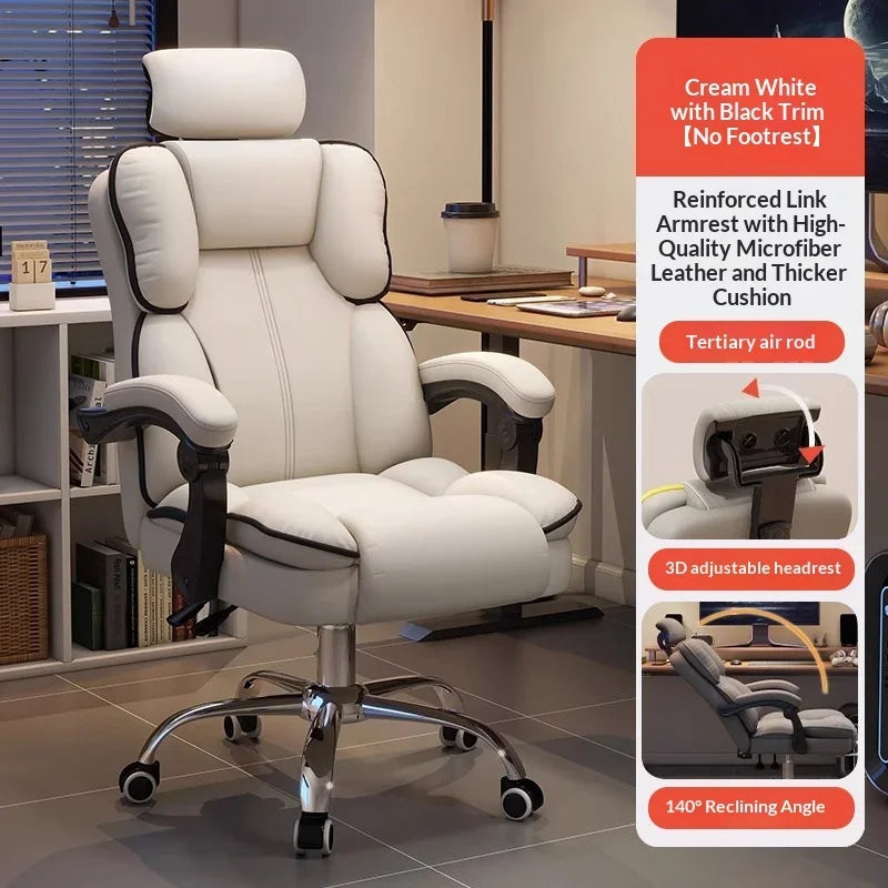 Ergonomic Office Chair Gaming Computer Desk Chair Adjustable Lumbar Swivel Headrest Breathable Mesh High Back Home Cadeira