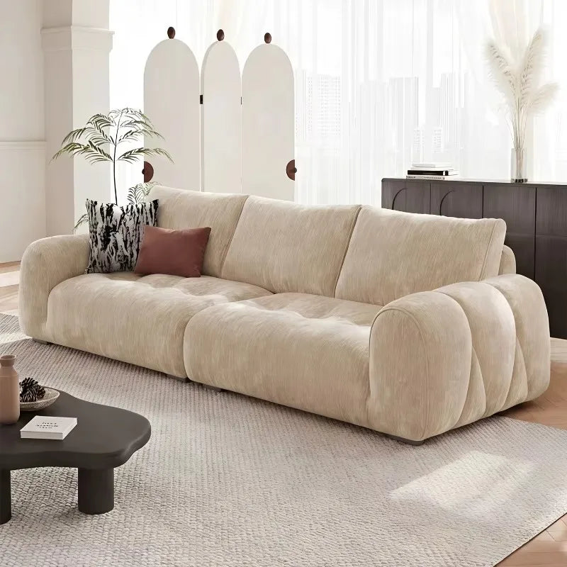 Memory Foam Beige Sectional Sofa 3 Seater Recliner Italian Bedroom Living Room Sofas Lounge Luxury Bank Woonkamer Home Furniture