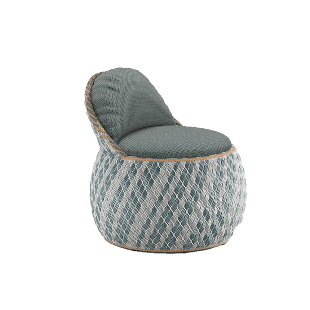 Nordic PE Rattan Woven Beach Chairs Terrace Garden Outdoor Chairs Light Luxury High-end Outdoor Furniture Patio Leisure Chair