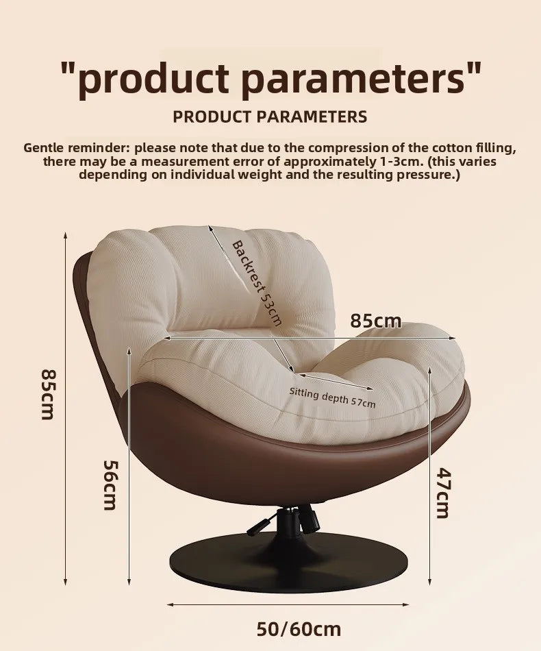 Eggshell Rocking Chair Lazy Sofa Reclining Chair Adult Sleeping Balcony Home Leisure Chair Single Living Room Lazy Chair