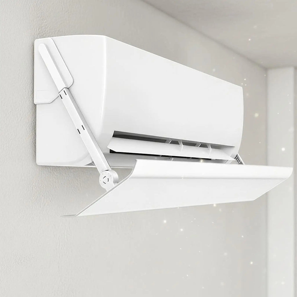 AC Wind Deflector for Units Clip on Installation Multi Angle Rotation for Conditioners Adjustable